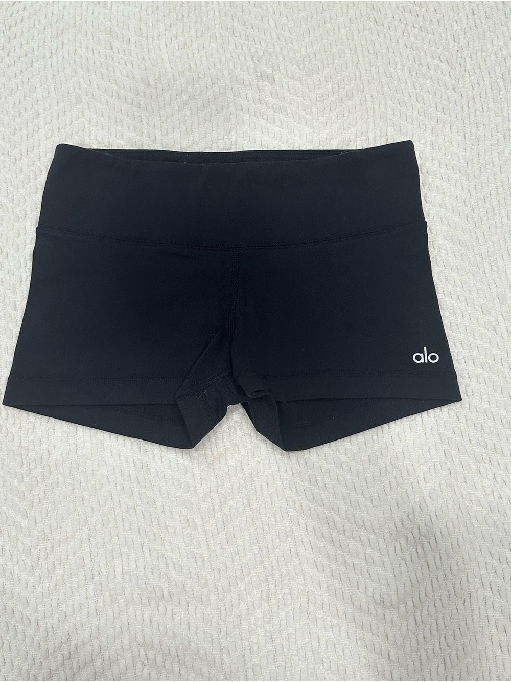 Alo Yoga Black High Waist Biker Shorts Booty Shorts Small